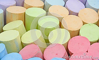 Colorful chalk Stock Photo