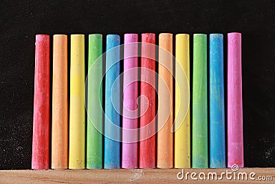Colorful Chalk Stock Photo