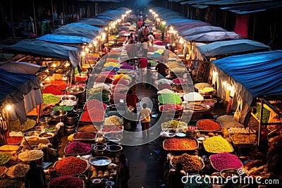 Colorful Chaos Street Markets Worldwide Stock Photo