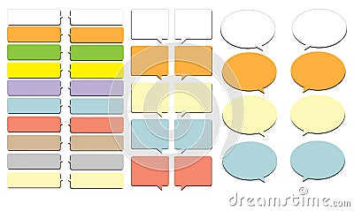 Colorful Chat Bubble Box Stock Photo