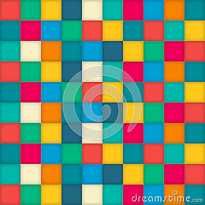 Colorful checks Background Stock Photo