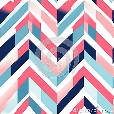 Colorful Chevron Pattern With Modular Constructivism Style Stock Photo