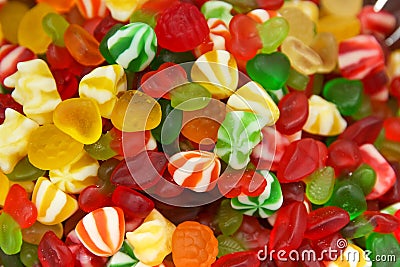 Colorful chewing jelly marmalade candy Stock Photo