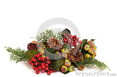 Colorful christmas arrangement Stock Photo