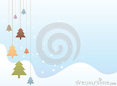 Colorful Christmas Tree Stock Photo