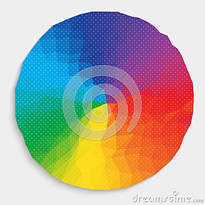 Colorful circle and dot pattern Vector Illustration