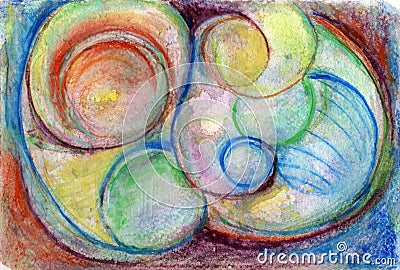 Colorful Circular Abstract Stock Photo