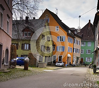 Colorful cityscape of Staufen im Breisgau Schwarzwald germany Editorial Stock Photo