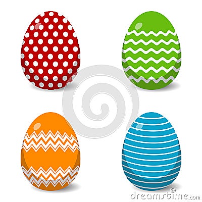 Classic Easter Egg Patterns. Eps10 Vector Stock Photo