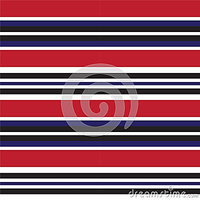 Colorful Classic Modern Stripe Pattern Vector Illustration