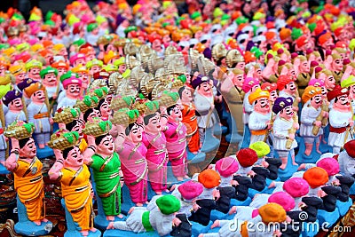 Colorful Clay Toys Stock Photo
