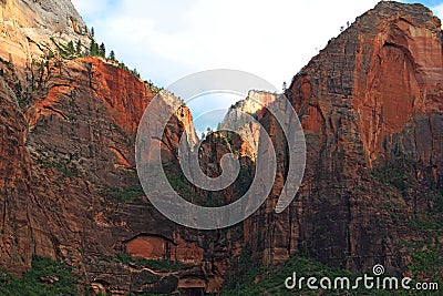 Colorful Cliffs at Zion National Park Stock Photo