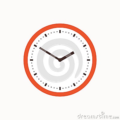 Colorful clock icon Vector Illustration