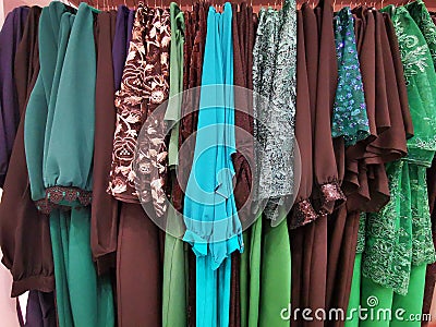 Colorful clothing for women - dresses Stock Photo