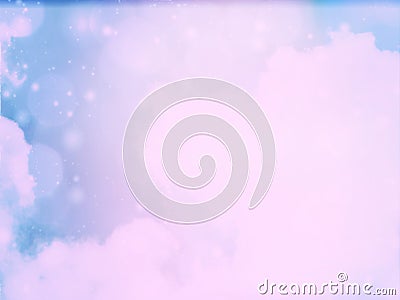 Colorful Cloud background sky with flare white lucent lights blurry Stock Photo