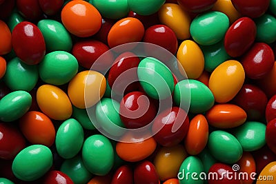 Colorful coated candies background Stock Photo