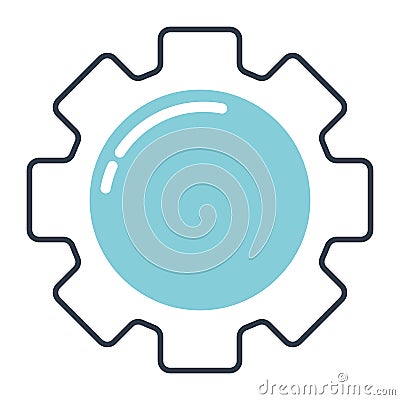 colorful cogwheel design Vector Illustration