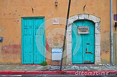 Colorful colonial style buildings Editorial Stock Photo