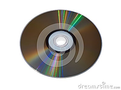 Colorful compact disc isolated on a white background Stock Photo