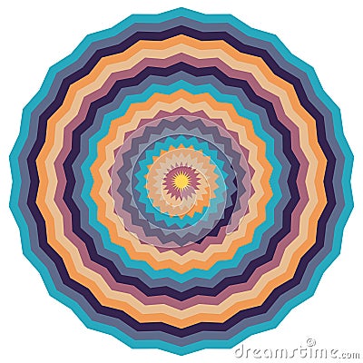 colorful Concentric circle elements. Element for graphic web design, Template for print, textile, Vector Illustration