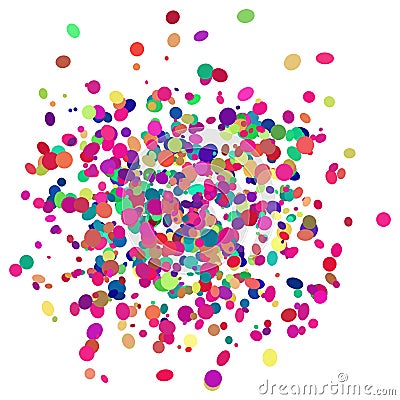 Colorful confetti design with transparent background Stock Photo