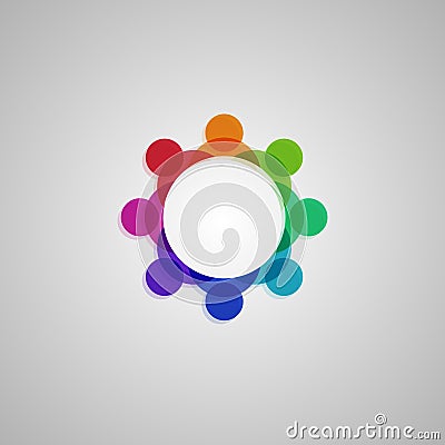 Colorful `Connection` illustration, vector Vector Illustration
