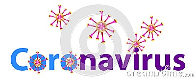 Colorful corona virus symbol Stock Photo