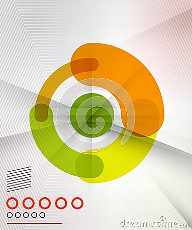 Colorful corporate circles design templates Vector Illustration