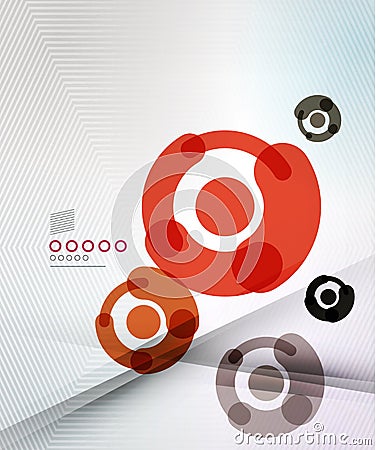 Colorful corporate circles design templates Vector Illustration