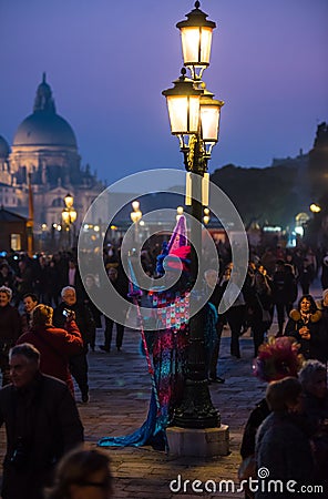 The Carnival of Venice, Italy in 2020, Joker King Editorial Stock Photo