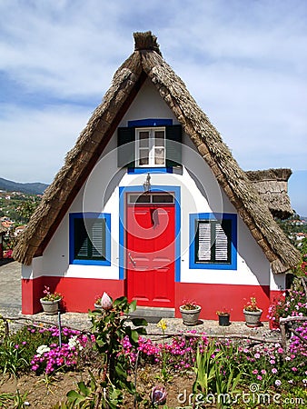 Colorful Cottage Stock Photo