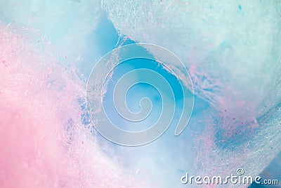 Colorful cotton candy in soft color for background Stock Photo