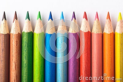 Colorful Crayons Stock Photo