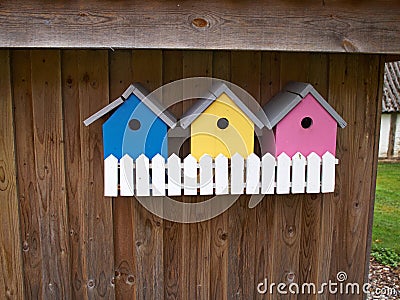 Colorful creative nesting boxes Stock Photo
