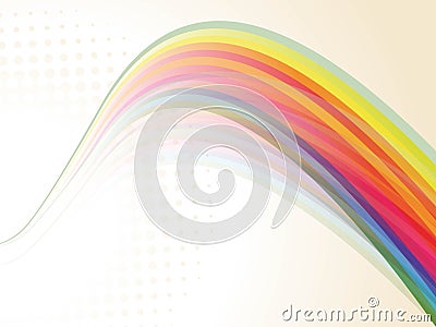 Colorful creative rainbow fantastic wave Stock Photo