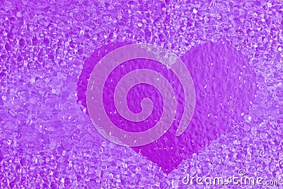Colorful crystal violet hear bachground Stock Photo