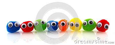 Colorful curious people Stock Photo