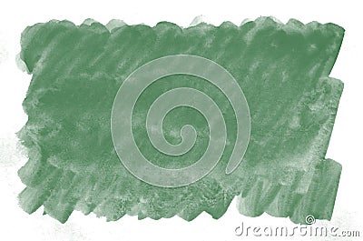 Colorful dark green watercolor background for wallpaper. Aquarelle bright color illustration Cartoon Illustration