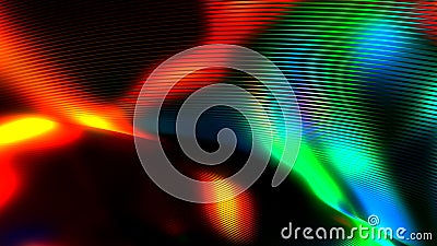 Colorful dark reflective lines rainbow spotlights - high tech digital background - abstract 3D illustration Stock Photo