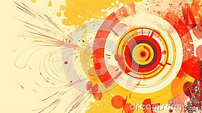 Colorful dartboard dartboard - Generative AI Stock Photo