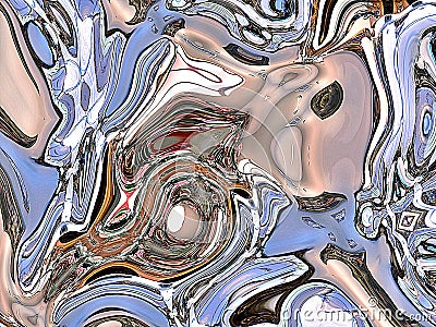 Colorful decorative abstract of liquified image Stock Photo