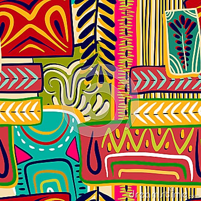 Colorful decorative pattern. Ethnic background Stock Photo