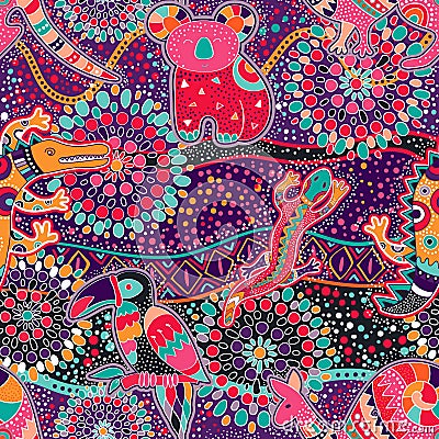 Colorful decorative pattern. Ethnic background Stock Photo