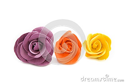 Colorful decorative roses Stock Photo