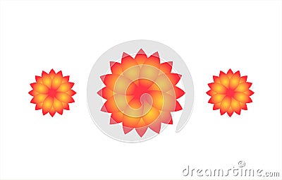 colorful designed flower for decoration Vector Illustration