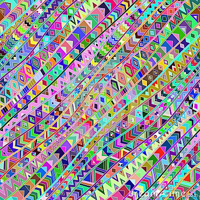 Colorful diagonal seamless pattern. Vector Illustration