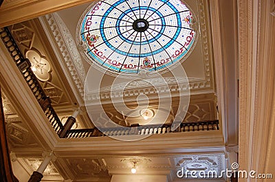 Colorful Dome of Boldt Castle, Thousand Islands, USA Editorial Stock Photo