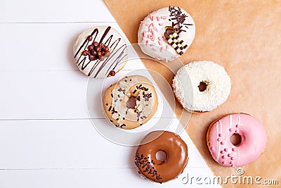 Colorful donuts Stock Photo