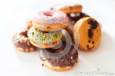 Colorful donuts Stock Photo