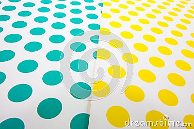 Colorful dot craft paper Stock Photo